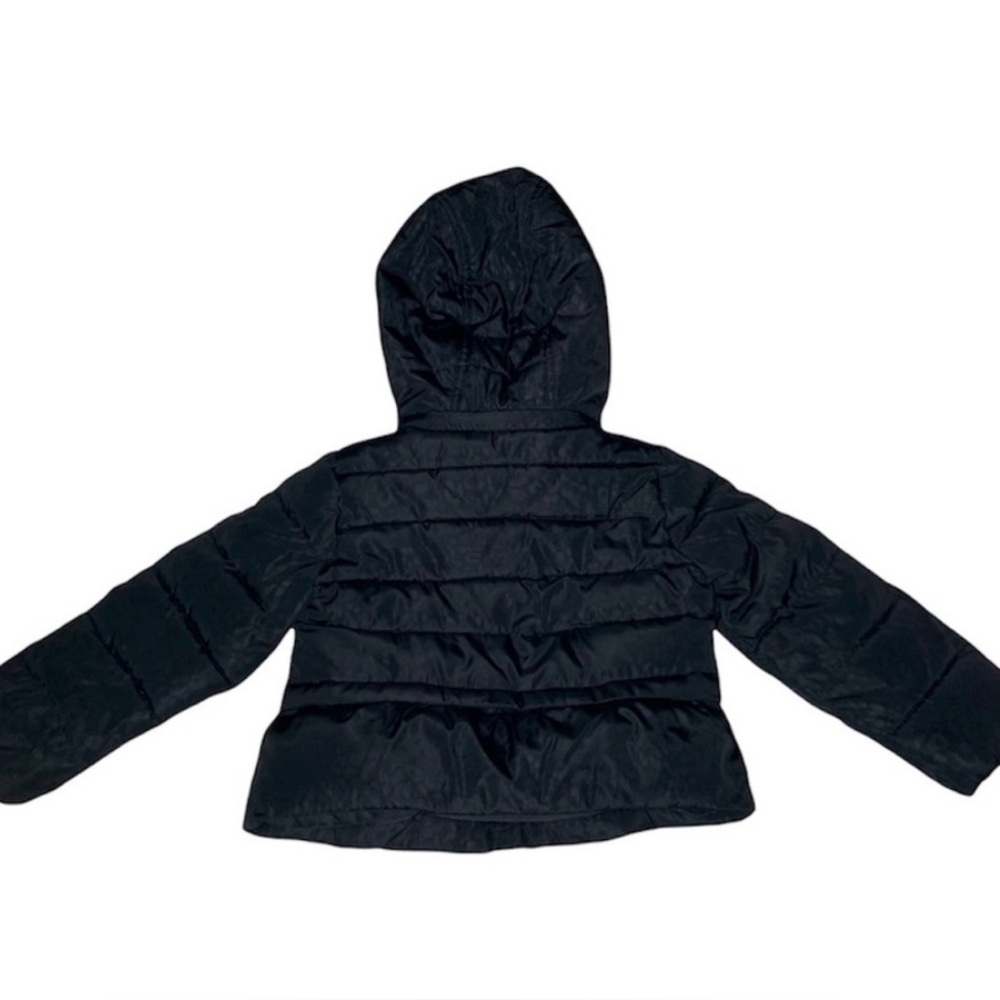 MICHAEL Michael Kors Black Puffer Jacket with Faux Fur Hood - Picture 2 of 13
